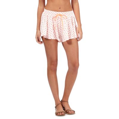 Floozie by Frost French Orange neon floral print shorts